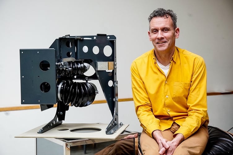 Inventor Monty Ravenscroft with his Hidealoo.