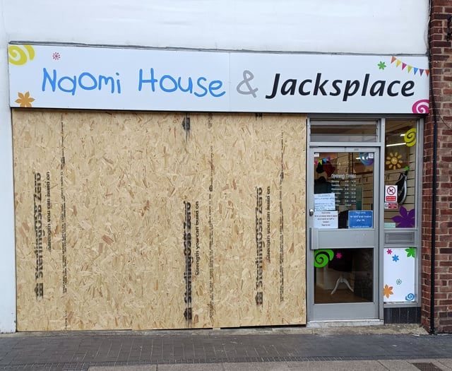 Alton charity shop for children has its window smashed by vandals