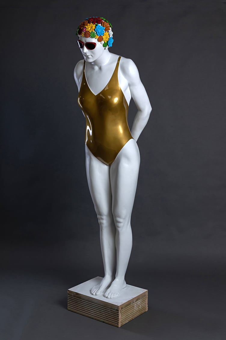 One of the sculptures.