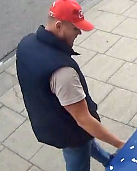 <p>The man suspected of cash machine fraud at the TSB in Alton</p>