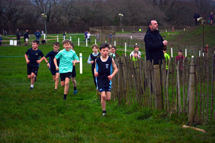 Year 5 and 6 boys had to do two laps of the Motox course