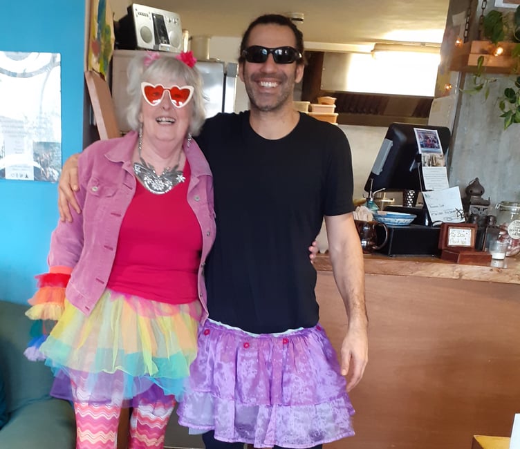 Hazel and Eran from Baobab Cafe.
