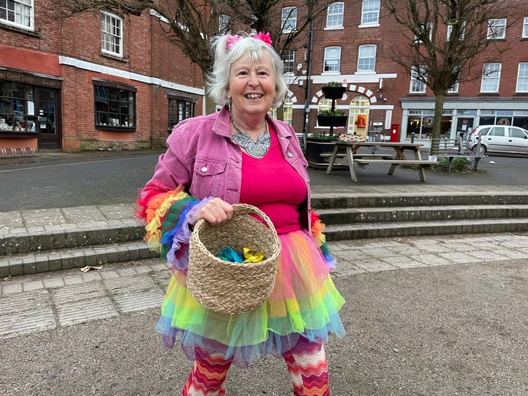 Hazel Underwood organised the Tutu Day events in Crediton. AQ 4847