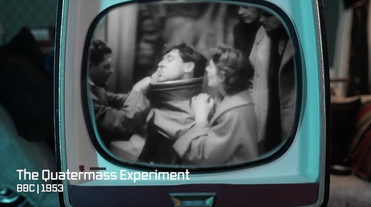 Footage from science fiction serial The Quatermass Experiment, broadcast on the BBA during the summer of 1953