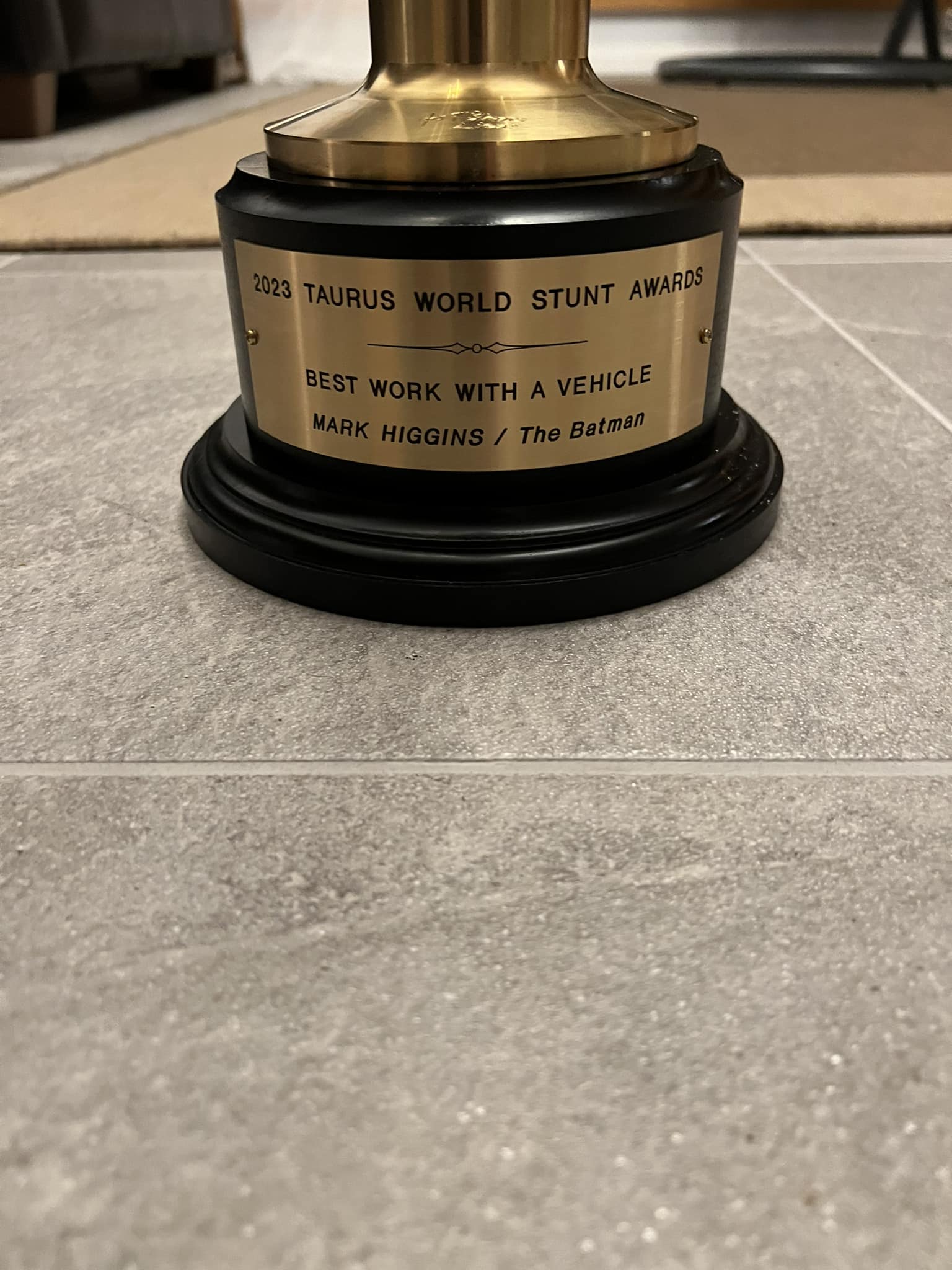 Mark Higgins stunt award
