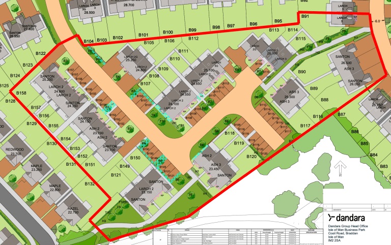 Proposed plans for more new houses in the Reayrt Mie development in Ballasalla