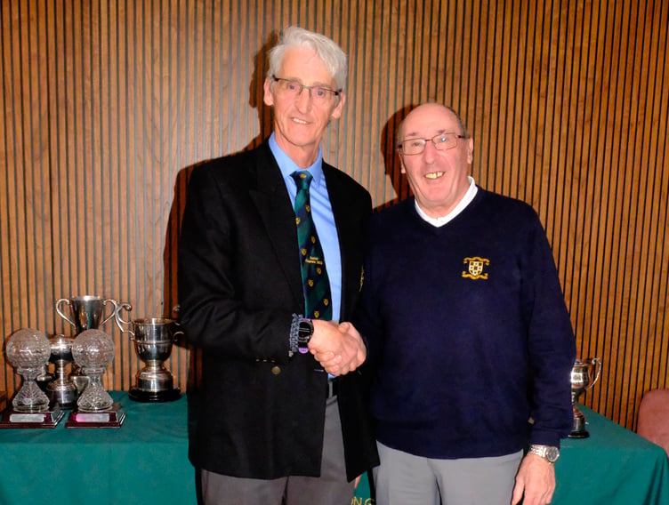 Rick Eidam with the Spencer Jones Medal Winners Trophy.