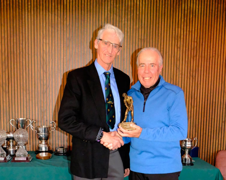 Colin Wheatcroft with the Mick Thompson Trophy.