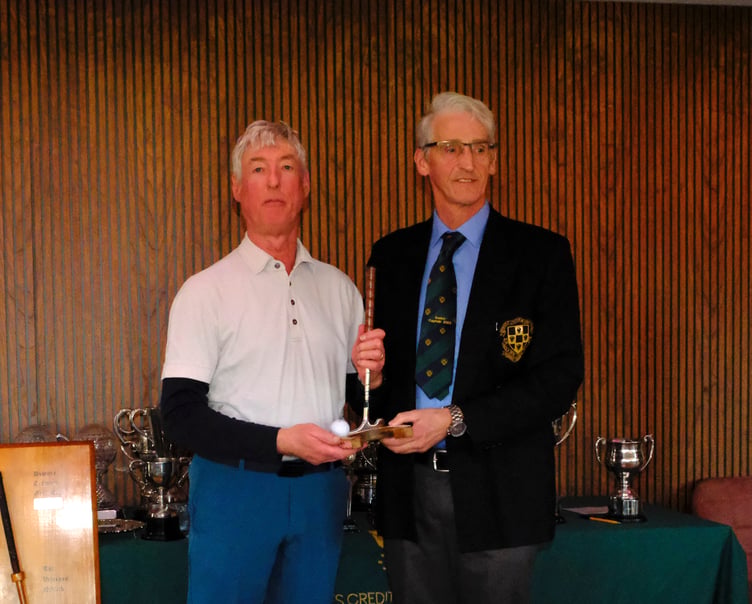 David Rowell with the Chris Horgan Trophy.