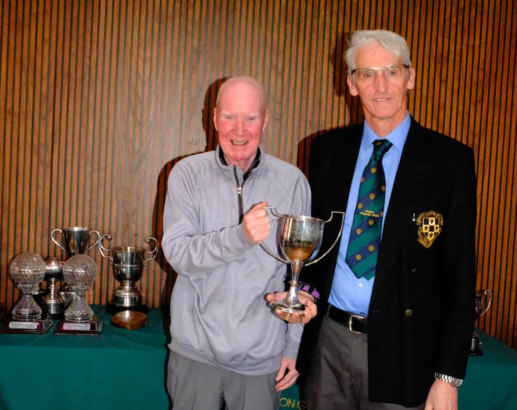 Jim Enright with the Seniors Captains Cup.