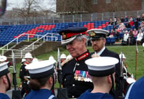 Lord Lieutenant visits seamen of the future at HMS Raleigh 