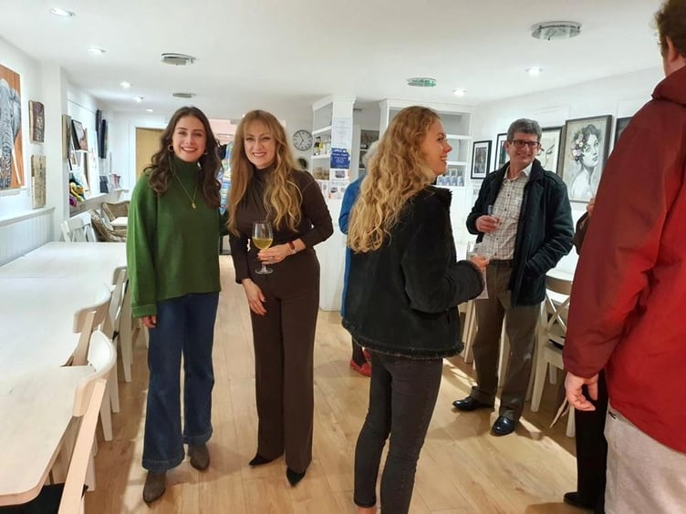 Scarlett Rose exhibition private view, Gallery No. 30, Petersfield High Street, February 3rd 2024.