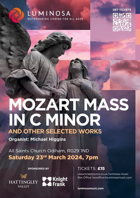 Luminosa Mozart concert poster.