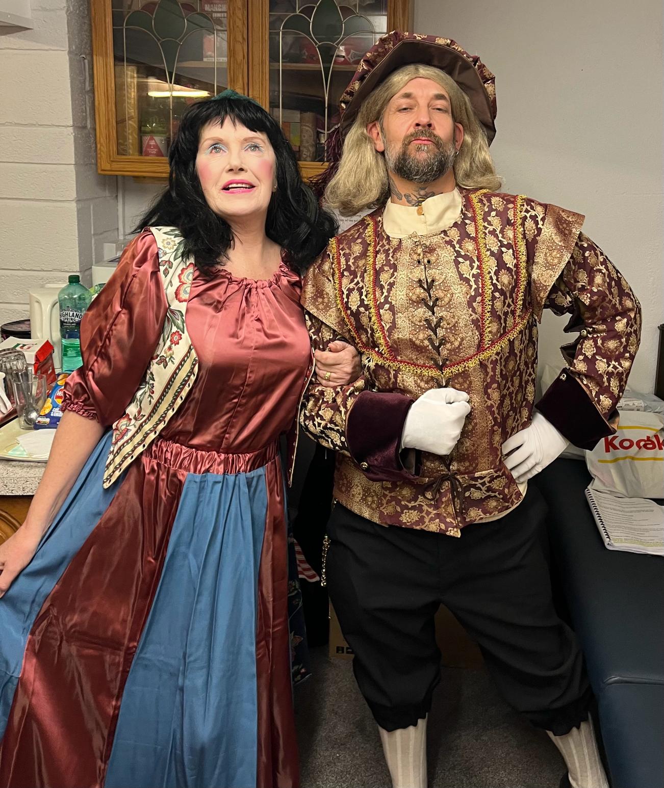 The Prim-Raf Theatre cast are getting ready to perform their panto Snowenna and the Seven Piskies tonight at their theatre in Biscombes Lane in Callington.