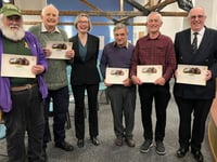 Watercress Line gives certificates for 50 years of volunteering