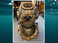 <p>This vintage US Navy diving helmet has sold for £8,000 at John Nicholsons auctioneers in Fernhurst</p>