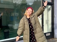 <p>Eva Louise celebrating getting the keys for her new Craftiful Studio in Beacon Hill</p>