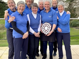 Petersfield Ladies win Winter Triple for third year running