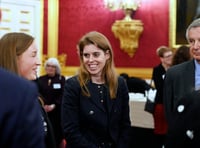 <p>Princess Beatrice chats with supporters of Helen Arkell Dyslexia Charity at St James' Palace in London</p>