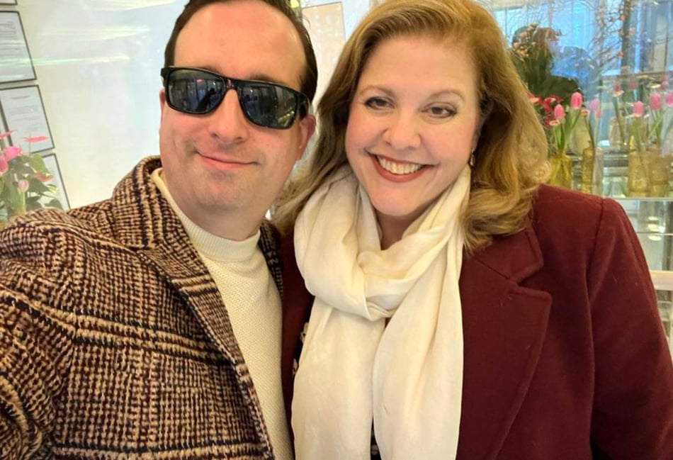 <p>Farnham's high-flying author couple Jack Jewers and Ava Glass</p>