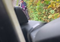 VIDEO: Watch standoff between lorry driver and cyclist in country lane