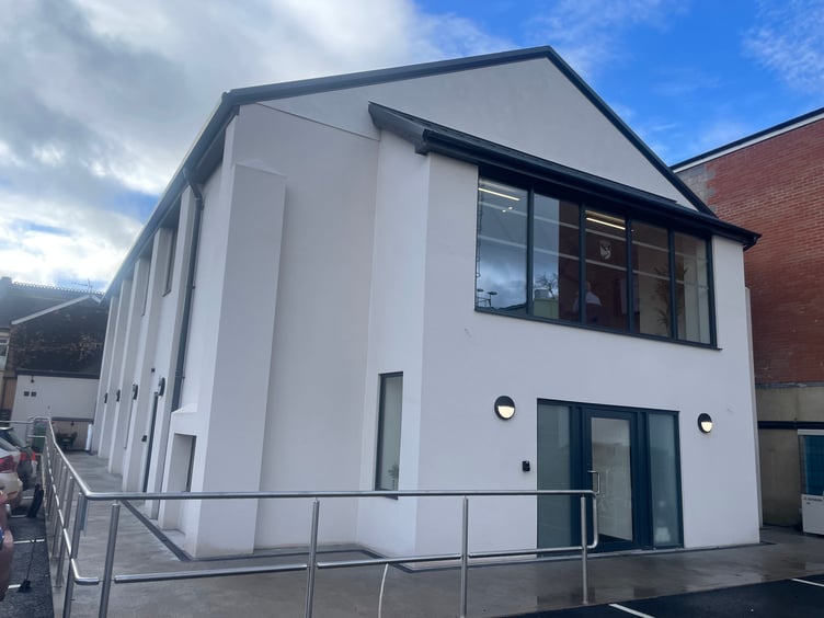 A view of the new head office. AQ 5484