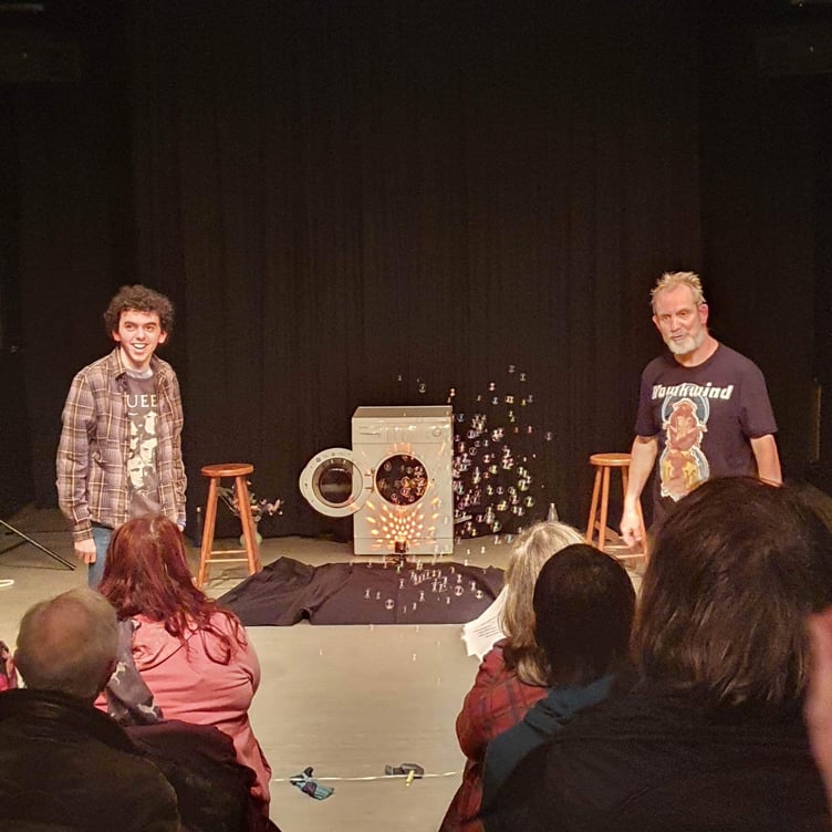 Images from ‘The Washing Machine of Destiny’ staged at Crediton Arts Centre.