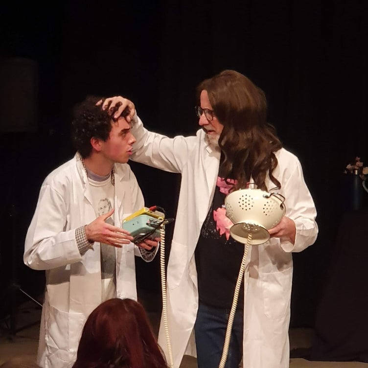 Images from ‘The Washing Machine of Destiny’ staged at Crediton Arts Centre.
