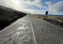 Pictures show emergency repairs on key Isle of Man road 