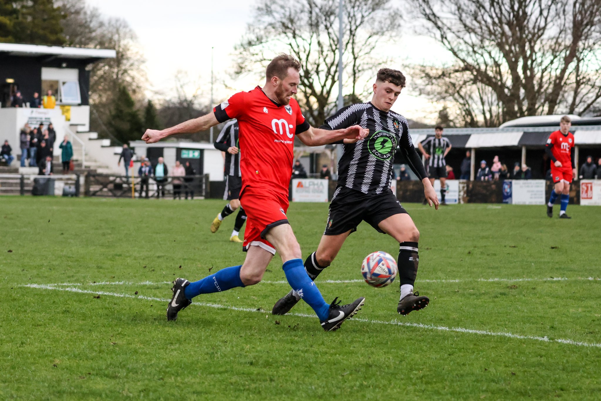 Former Southport, Halifax Town and Stockport County player Dan Hattersley came off the bench to make his FC Isle of Man debut against Kendal Town at the weekend (Photo: Gary Weightman)