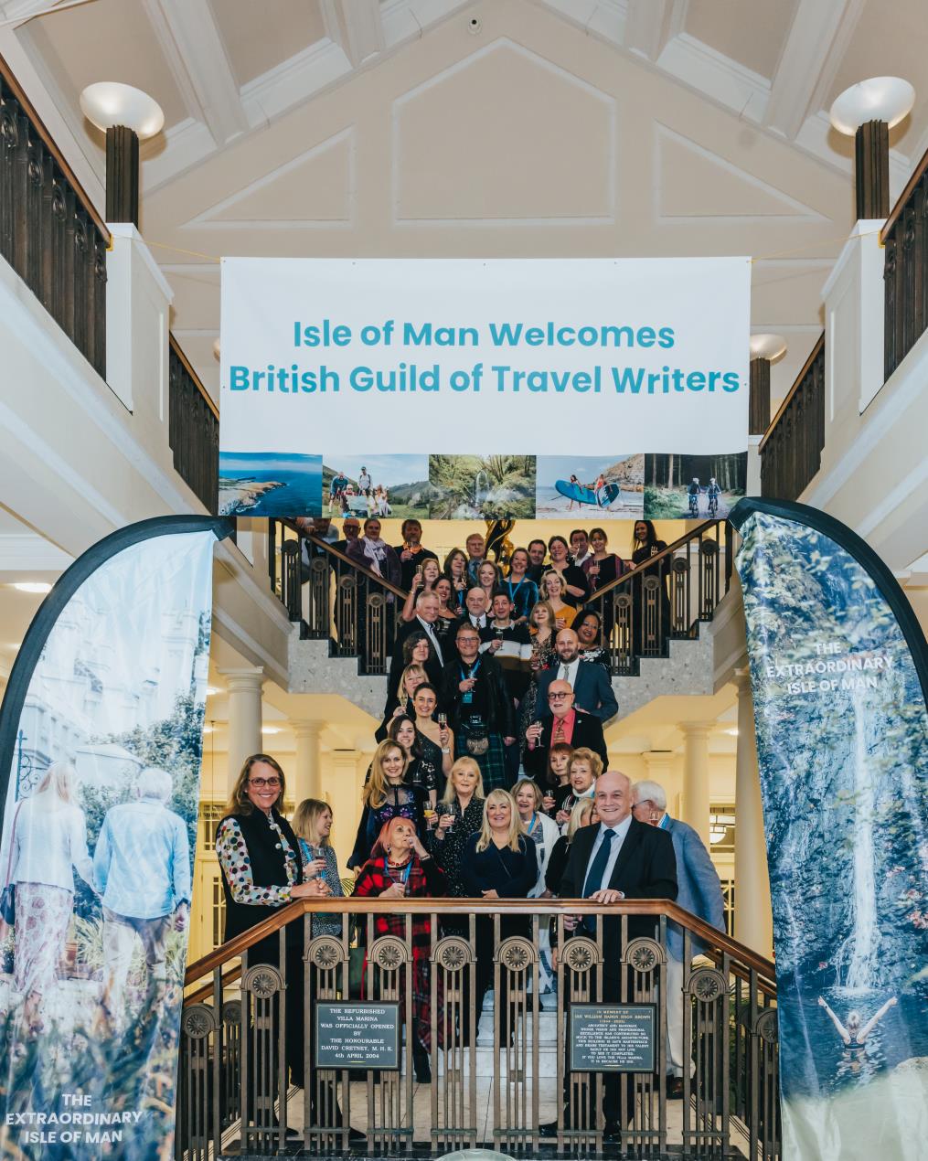 Members of the British Guild of Travel Writers at the Gala Dinner at the Villa Marina Members of the British Guild of Travel Writers at the Gala Dinner at the Villa Marina