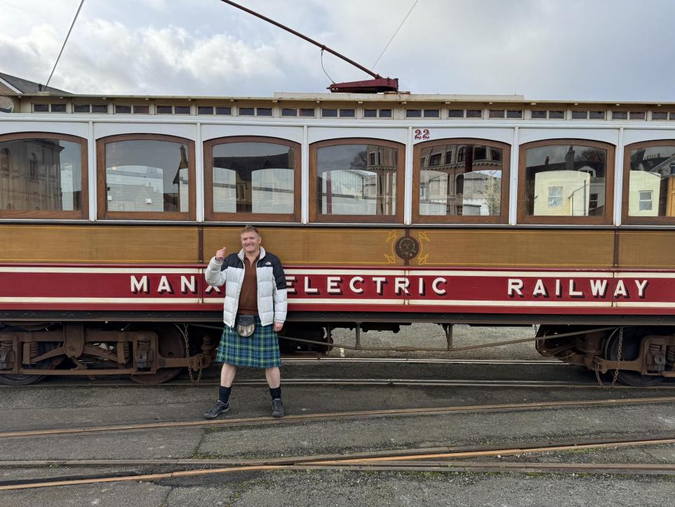 Robin McKelvie visited the Manx Electric Railway platform that inspired Thomas the Tank Engine