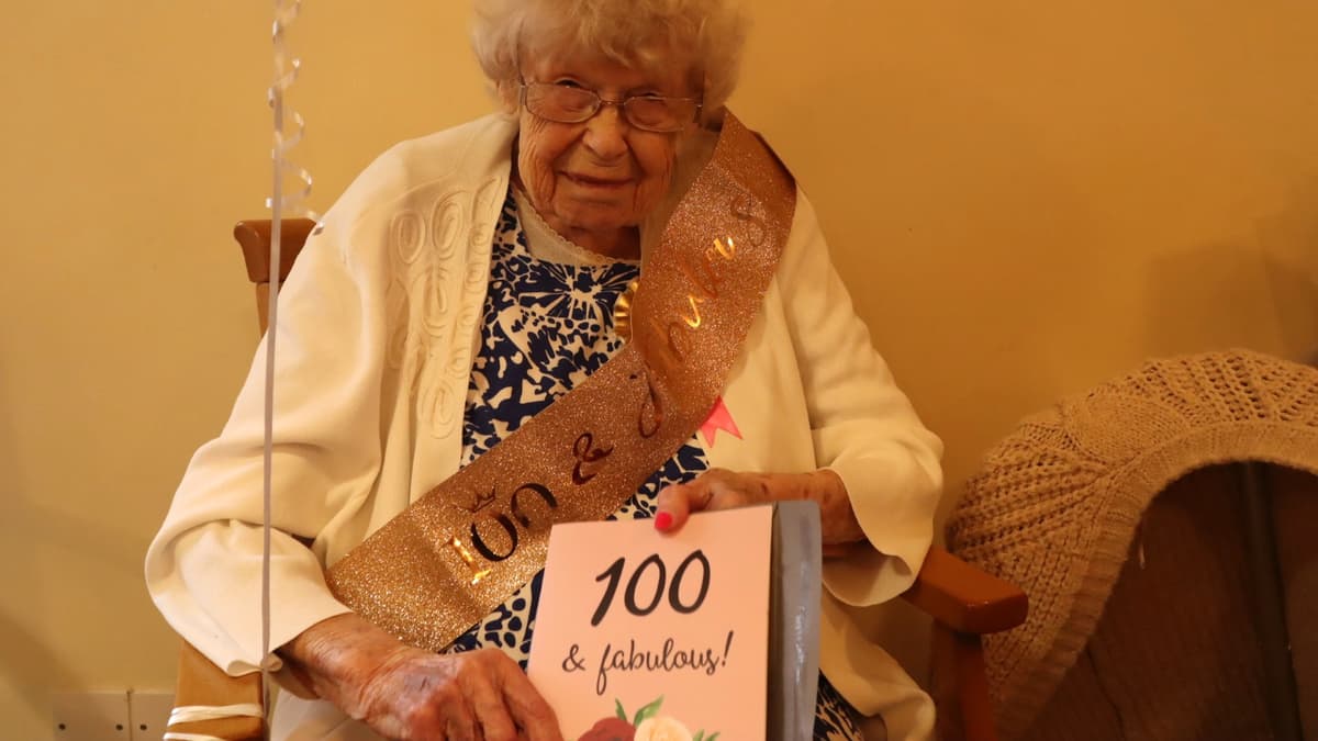 Land Army veteran Hazel Legg celebrates her 100th birthday in Alton 