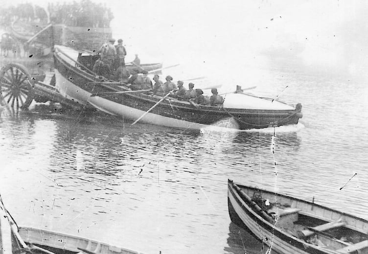 The Ryder lifeboat arrived in Looe in 1902. It was launched 12 times on service, saving 37 lives.