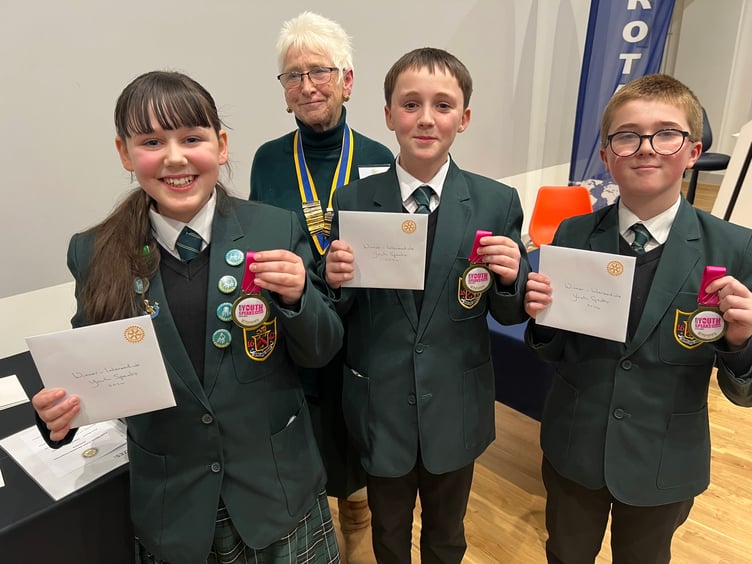 Eggars School, winners of the Intermediate category at this year's Rotary Youth Speaks competition