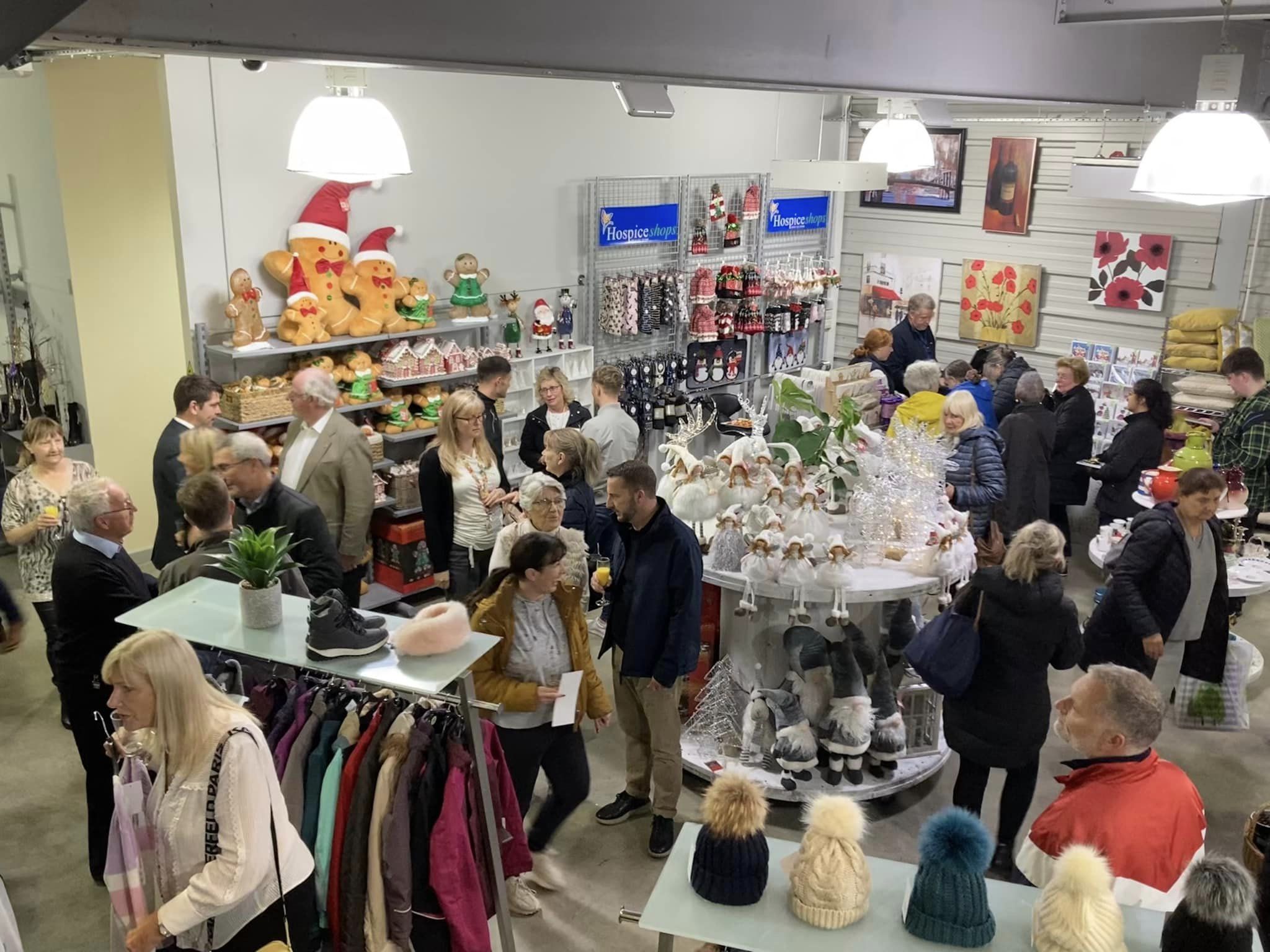 Inside the Hospice Isle of Man shop on Duke Street