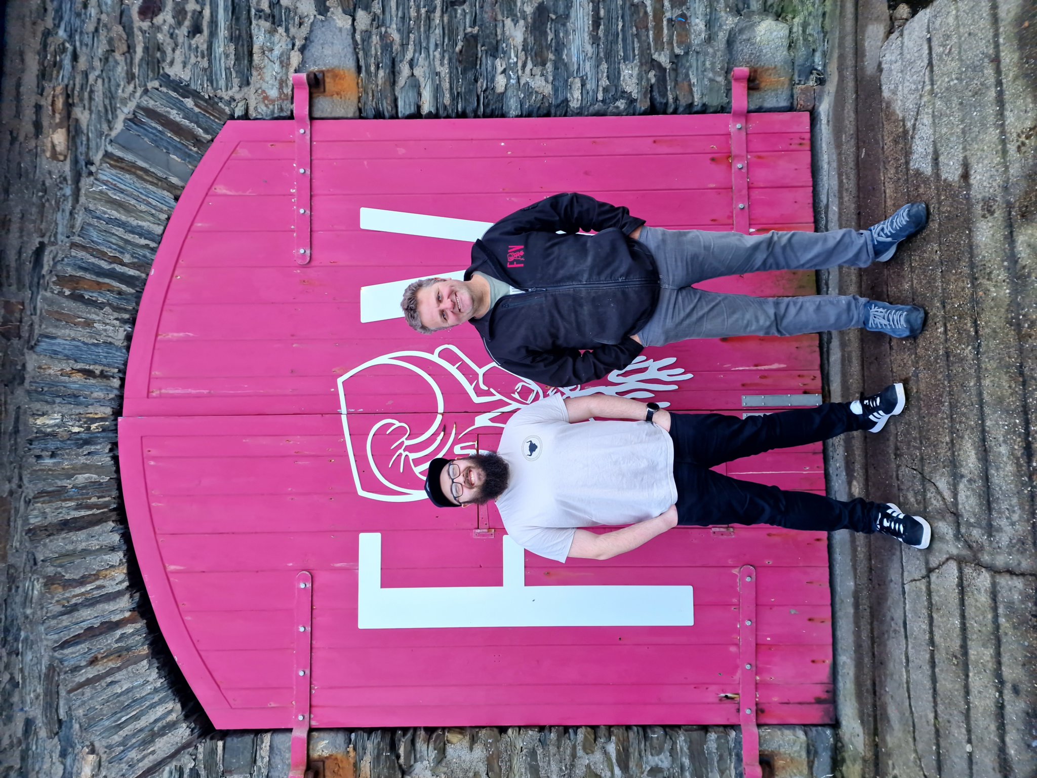 Sam Levi, owner of Smoky Sam’s BBQ and Ian Swindells, owner of Foraging Vintners