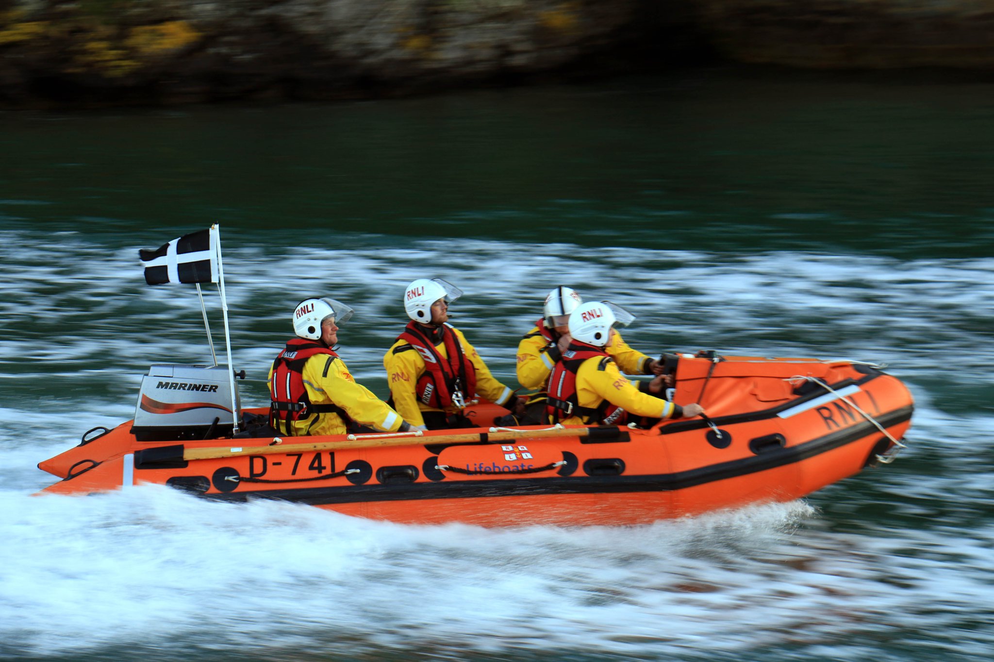Looe’s lifeboat Ollie Naismith at sea (Picture: RNLI/Ian Foster)