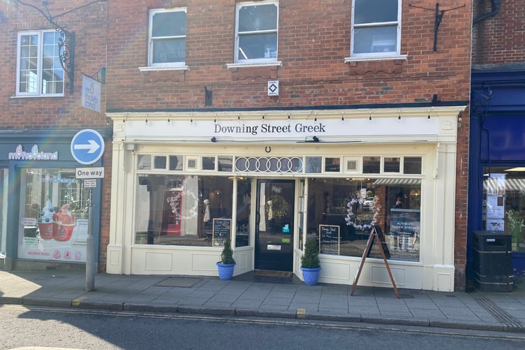 Downing Street Greek restaurant centre of Farnham