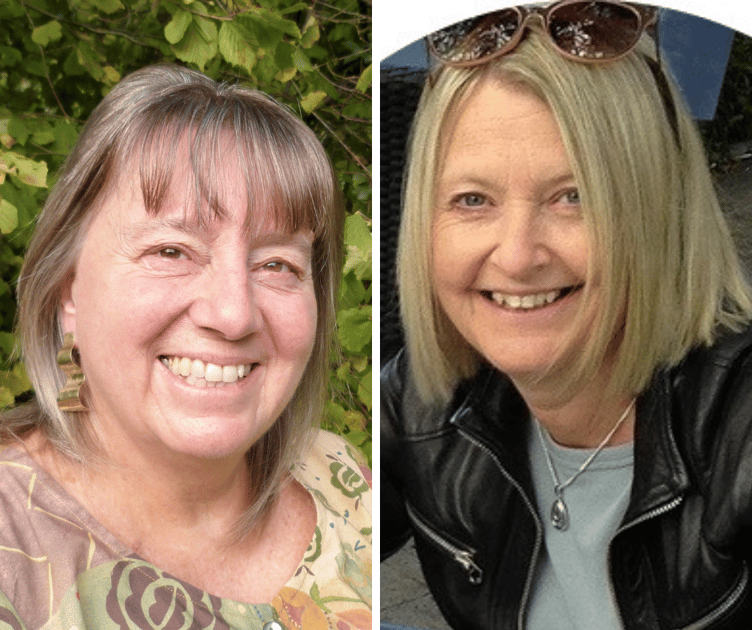 Poets Linda Daruvala (left) and Coral Rumble will appear at St Mark's Church in Upper Hale this Saturday