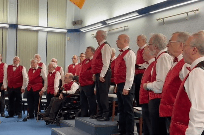 Hampshire and Surrey Hills Men's Choir in concert, February 2024.