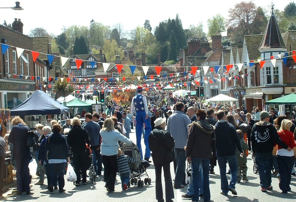 <p>Haslemere Charter Fair on Haslemere High Street</p>