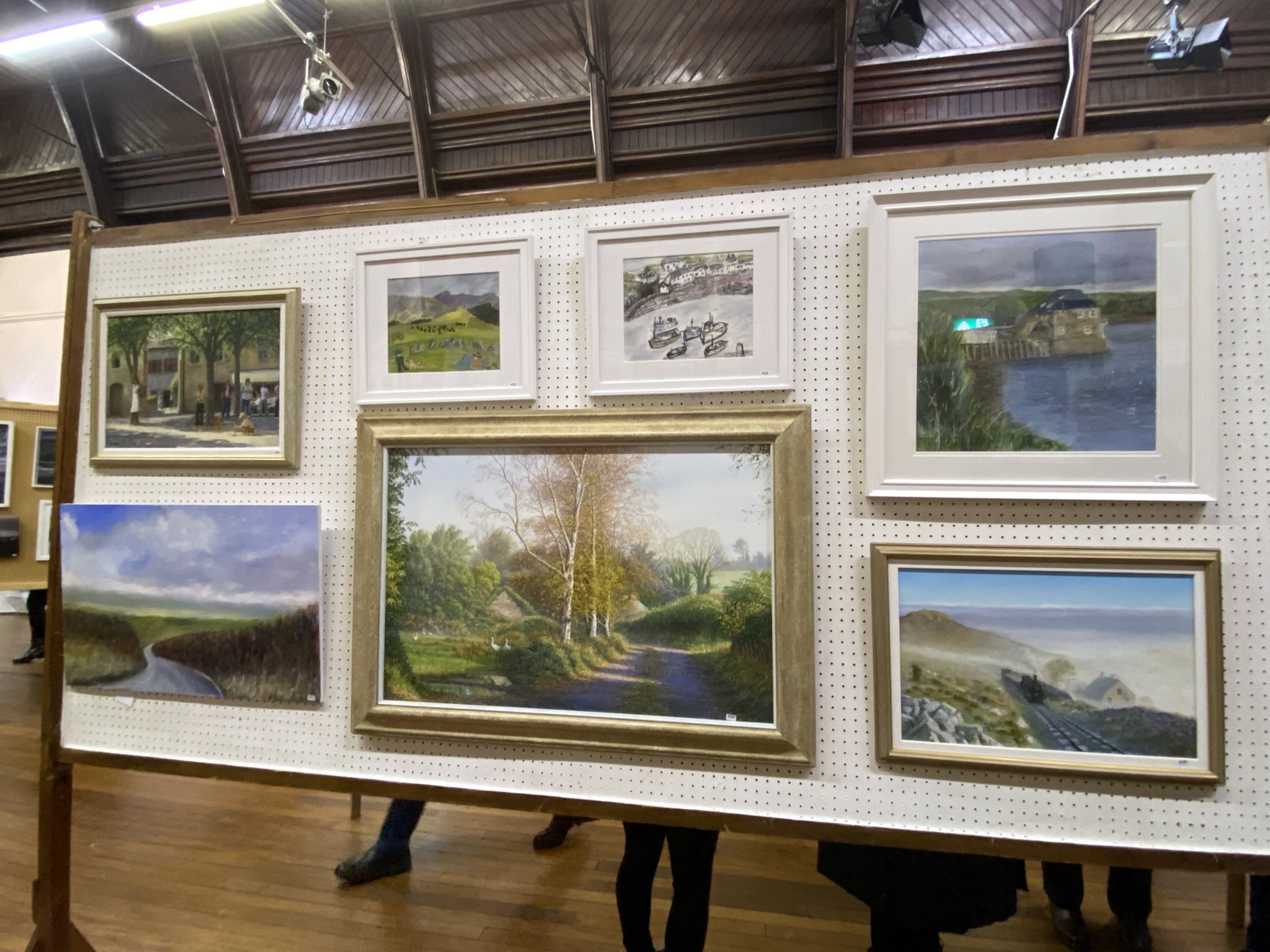 There was lots of art work on display in the public hall