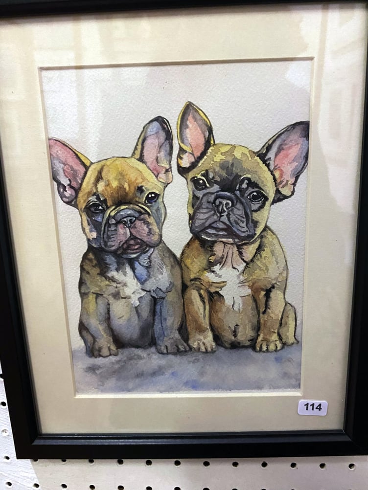 'Double Trouble' a water colour by Pam Foxwell