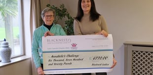 Annabelle's Challenge receives £6,770 from Blacknest Golf Club ladies 