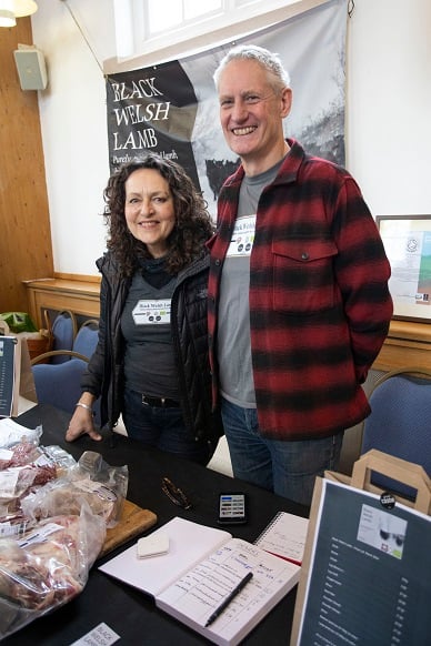 Black Welsh Lamb appeared at Abergavenny's Spring Food Fair (MCC).