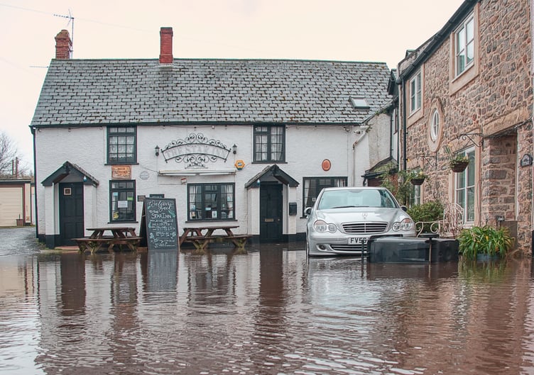 High tides pictured in Watchet on Tuesday, March 12