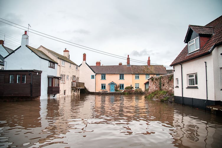 High tides pictured in Watchet on Tuesday, March 12