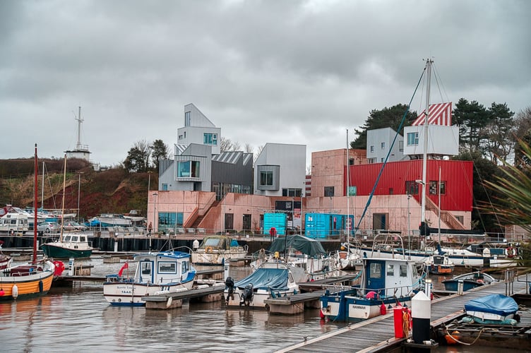 High tides pictured in Watchet on Tuesday, March 12