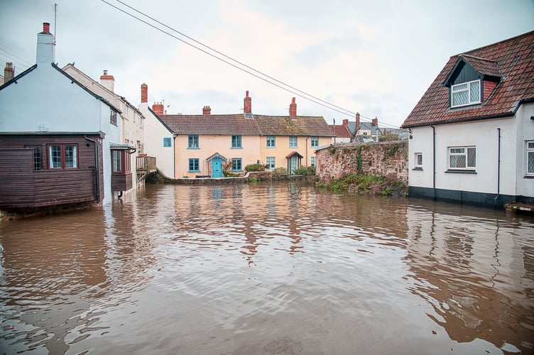High tides pictured in Watchet on Tuesday, March 12